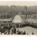 Tilta pār Gauju pie Siguldas atklāšana 1937. gadā, fotogrāfs O. Lesiņš, SM 13260