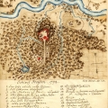 Turaidas pils apkārtnes plāns, 1792.g zīmējis J.V. Krauze