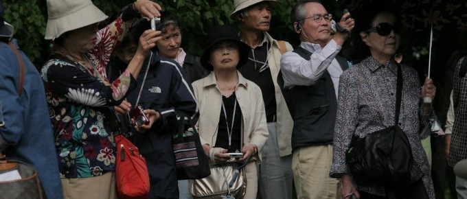 japāņu tūristi Turaidā