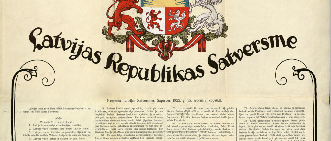 Latvijas Republikas Satversme. Fragments