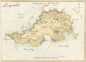 Siguldas draudzes karte, 1798. Fragments no Ludviga fon Mellīna atlasa