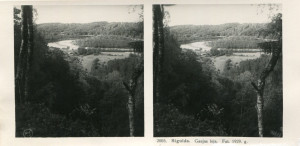 Skats no Siguldas uz Gaujas senleju. Pētera Šmita foto. 1929. gads. TMR 29262