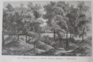 Uzkalniņkapi Krimuldā. Pēc J.R. Aspelin (1880)